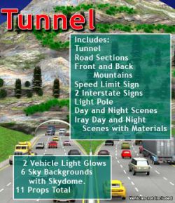 Freeway Tunnel Road Set