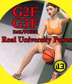 i13 Real University Poses for G3F/G2F