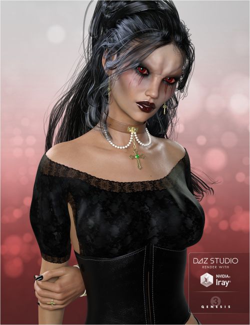 FWSA Vampire Expansion and Jewelry for Genesis 3 Female(s) | 3D Models ...