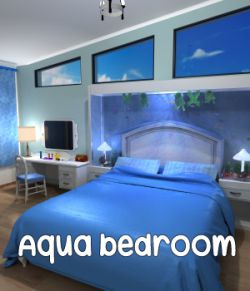 Aqua bedroom