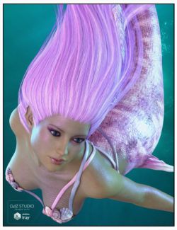 Laguna-Naoko Hair for Genesis 3 Female(s), Genesis 2 Female(s) and Victoria 4