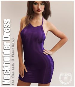 Neckholder Dress for Genesis 3 Female(s)