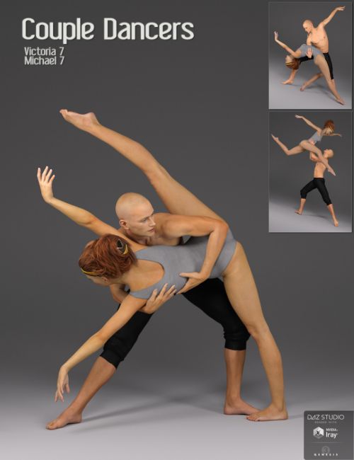 3D model Dancing couple VR / AR / low-poly | CGTrader