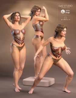 Amazon Queen Poses for Olympia 7