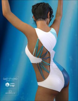 Wicked Strappy Swimsuit for Genesis 3 Female(s)