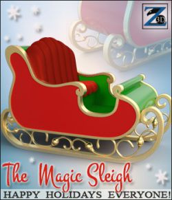 Z The Magic Sleigh- Daz & Poser