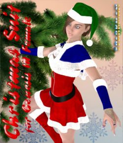 Christmas Suit: Santa Helper for DAZ Genesis 3 Female(s)