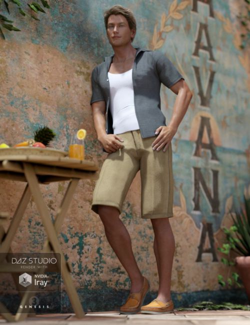 Casual Heat Outfit for Genesis 3 Male(s) | 3d Models for Daz Studio and ...