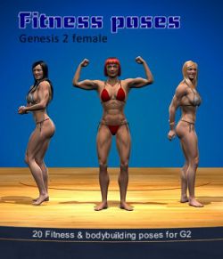 Fitness & bodybuilding poses for G2 female