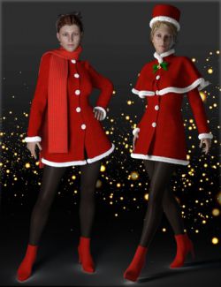 H&C Christmas Costumes for Genesis 3 Female(s)