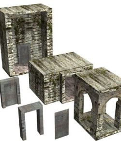 Abbey In Ruins: Construction Kit (for Poser)