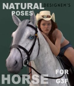 Natural horse - G3F & DAZ Horse 2 poses