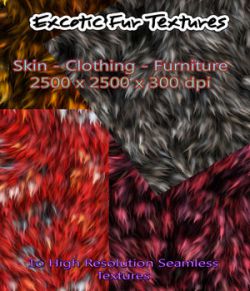 10 Exotic Seamless Fur Textures