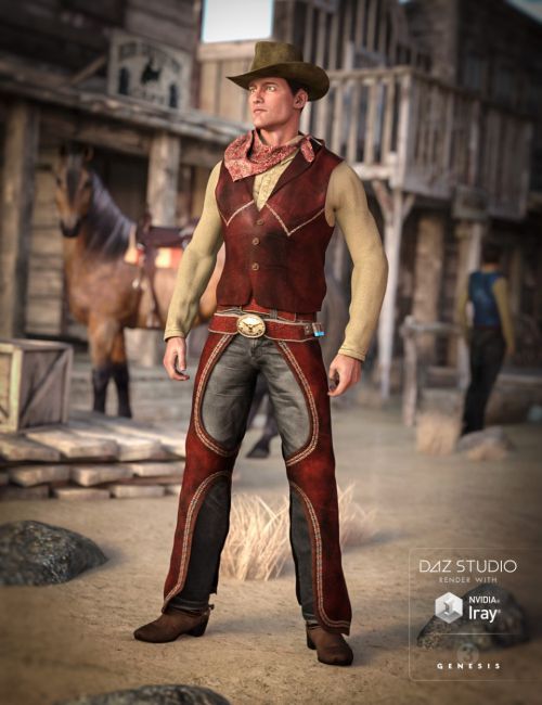 Cowboy Outfit for Genesis 3 Male(s)