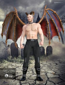 Universal Demon Wings for Genesis 2 Male(s) and Genesis 2 Female(s)