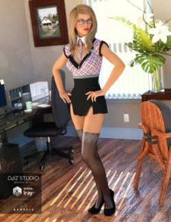 Sexy Secretary Outfit for Genesis 3 Female(s)