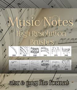 Music Notes Brushes