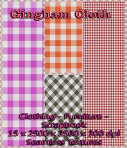 15 Seamless Gingham Cloth Textures- Merchant Resource