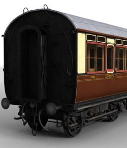 GWR Toplight passenger coach