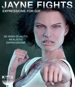 DTG Studios' Jayne Fights Expressions for G3F