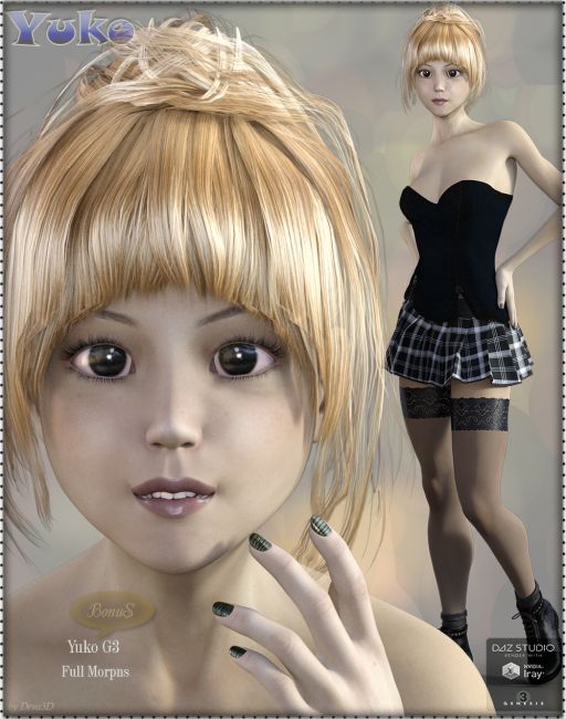 TDT-Mika Iray for Genesis 3 Female | Characters for Poser and Daz Studio