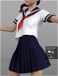 H&C Japanese School Uniforms for Genesis 3 Female(s)