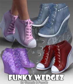 Funky Wedgez for Genesis 3 Female