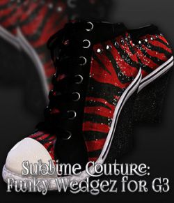 SublimeCouture: Funky Wedgez for Genesis 3 Female(s)