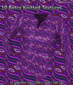 10 Retro Knitted Seamless Textures
