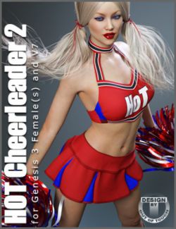 HOT Cheerleader 2 Outfit for Genesis 3 Female(s)