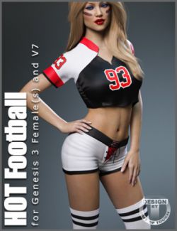 HOT Football Outfit for Genesis 3 Female(s)