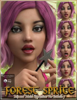 Forest Sprite Mix and Match Expressions for Izabella 7 and Genesis 3 Female(s)