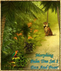 Morphing Palm Tree Set 1 For Daz Studio And Poser