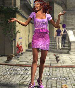 Cardozo Textures for G2F Peplum Dress and Blossom Shoes