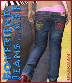 Boyfriend Jeans for Genesis 3 Female(s)