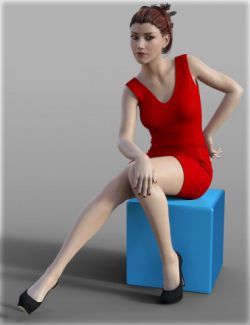 Short Tight Dress for Genesis 3 Female(s)