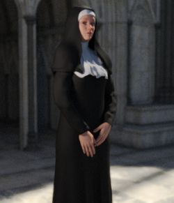 Nun Outfit for Genesis 3 Female(s)