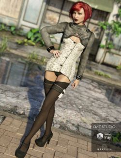 Deadly Intrigue Outfit for Genesis 3 Female(s)