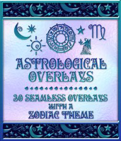 Design Resource: Astrological Seamless Overlays