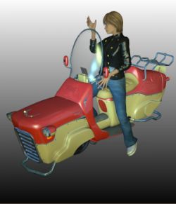 N7 SCOOTER ( Poser, .OBJ, can be imported in DAZ )