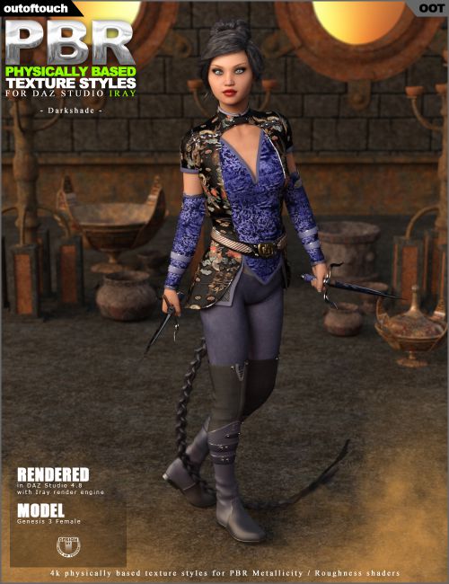 OOT PBR Texture Styles for Darkshade | 3d Models for Daz Studio and Poser