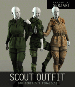 Scout Outfit for Genesis 3 Female