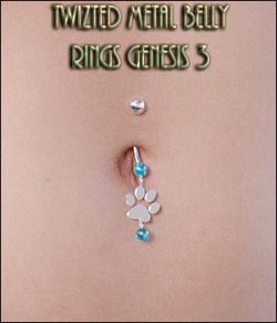 Twizted Metal Belly Rings G3