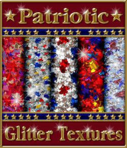 Patriotic Glitterized Seamless Textures