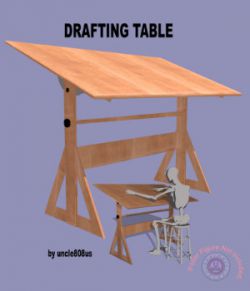Drafting Table FBX + OBJ