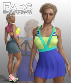 Fads Tennis Dress for Genesis 3