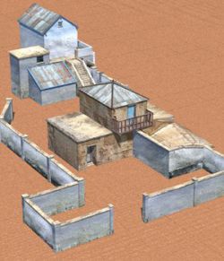 Shanty Town 2: Large Compound (for DAZ Studio)