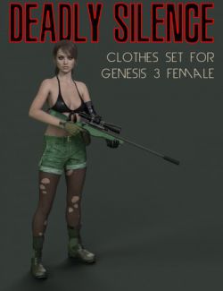 Slide3D Deadly Silence Clothes for Genesis 3 Female(s)