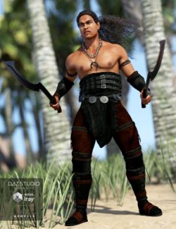 Island Warrior Outfit for Genesis 3 Male(s)