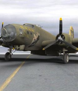 B-17G Flying Fortress (for Poser)